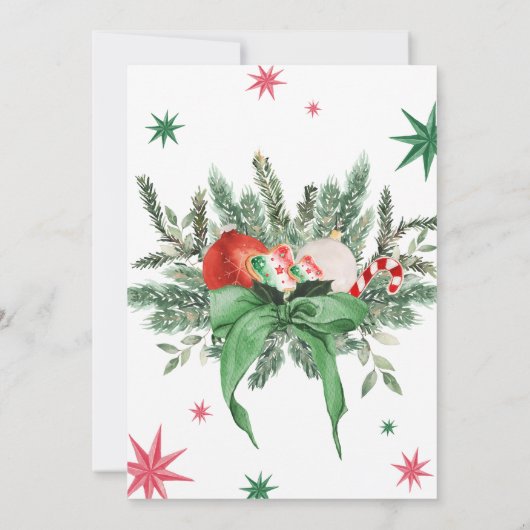 Merrymaking Jingle en Mingle Christmas Party Kaart (Achterkant)