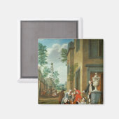 Merrymaking van dorpsbewoners magneet (Voorkant / Achterkant)