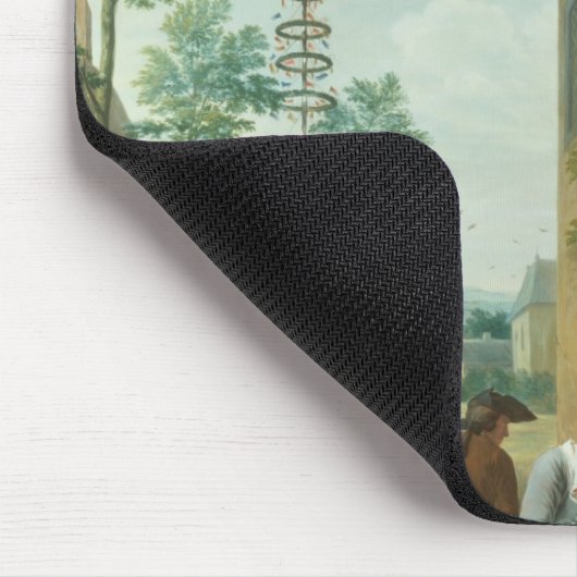 Merrymaking van dorpsbewoners muismat (Hoek)