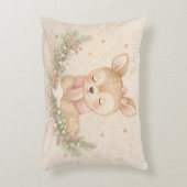 MerryMist Baby Dreams: Winter Blush – Ethereal Nur Accent Kussen (Voorkant(Verticaal))