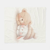 MerryMist Baby Dreams: Winter Blush – Ethereal Nur Fleece Deken (Voorkant (Horizontaal))