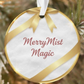 MerryMist Magic Gezellige Winter Sneeuwvlok & Goud Ornament