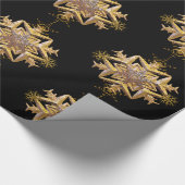 Merrymoore Magical Snowflake Unieke Kerstmis Cadeaupapier (Hoek)