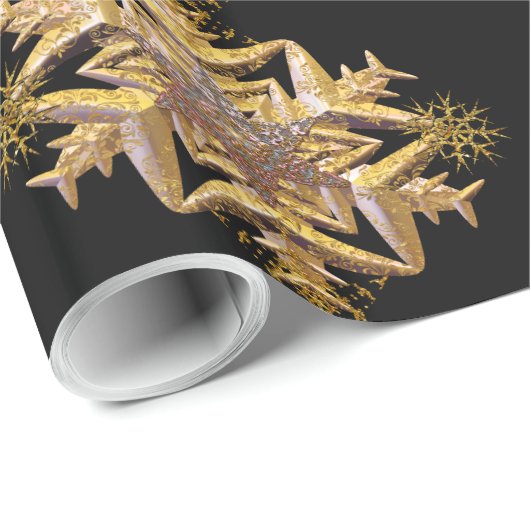 Merrymoore Magical Snowflake Unieke Kerstmis Cadeaupapier (Rol Hoek)