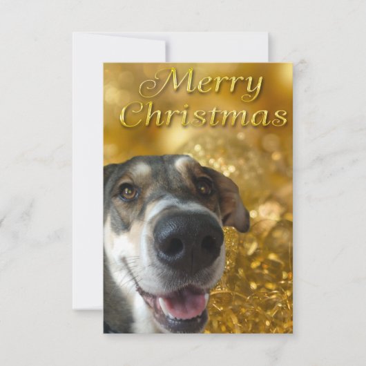 MerryMya Kerstmis Dank je kaart (Voorkant)