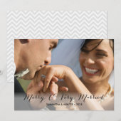 Merry's en zeer gehuwde paren feestdagenkaart (Voorkant / Achterkant)