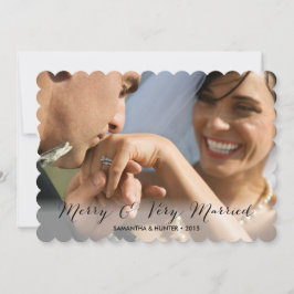 Merry's en zeer gehuwde paren feestdagenkaart