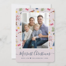 Merryste Kerst Script Patroon Foto