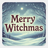 MerryWitchmas Vierkante Sticker (Voorkant)