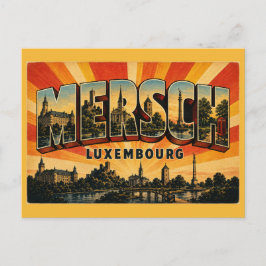 Mersch Luxemburg Historisch Hart van de Vallei Briefkaart