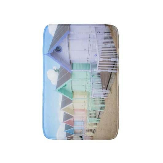 Mersea Island Beach Huts Badmat (Voorkant Verticaal)