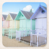 Mersea Island Beach Huts Kartonnen Onderzetters (Voorkant)