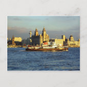 Mersey Ferry & Liverpool Waterfront Briefkaart (Voorkant)
