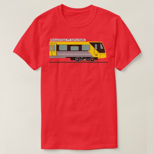 Merseyrail Klasse 777 Profiel T-shirt (Design voorkant)