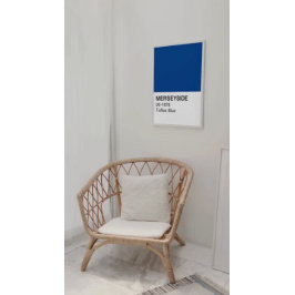 Merseyside Toffee Blue - Volledige breedte Perfect Poster