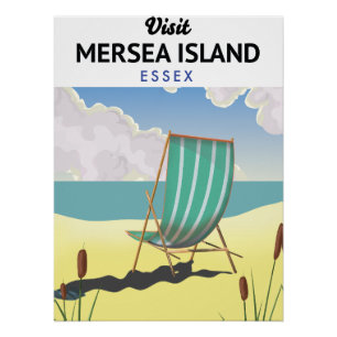 Mersia eiland Essex reisposter Perfect Poster
