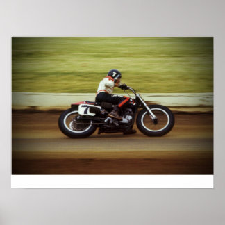 MERT LAWWILL POSTER - 1972 FLAT TRACK RACE