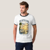 Mertasari Beach Bali Basic Ringert-shirt T-shirt (Voorkant volledig)