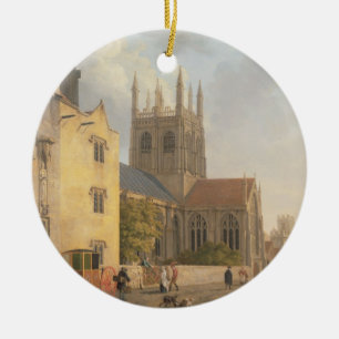 Merton College, Oxford, 1771 (olie op doek) Keramisch Ornament
