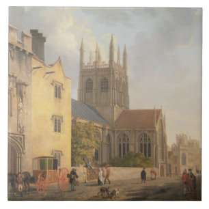 Merton College, Oxford, 1771 (olie op doek) Tegeltje