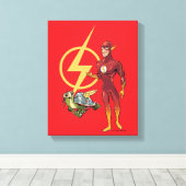 Merton & The Flash Canvas Afdruk (Insitu (Houten vloer))