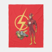 Merton & The Flash Fleece Deken (Voorkant)