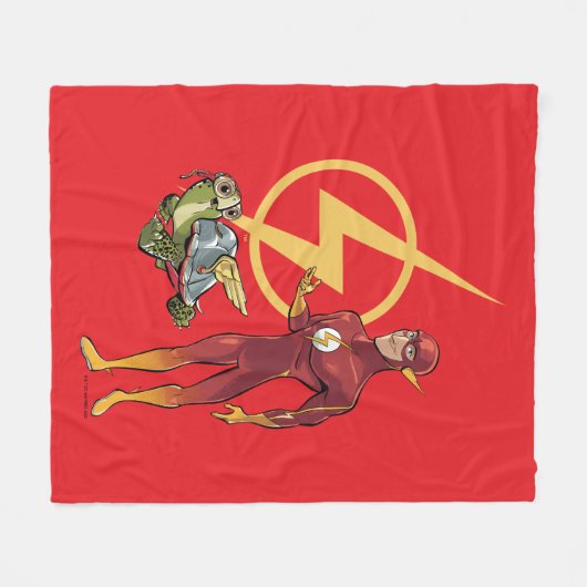 Merton & The Flash Fleece Deken (Voorkant (Horizontaal))