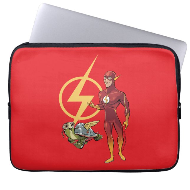Merton & The Flash Laptop Sleeve (Voorkant)