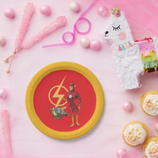 Merton & The Flash Papieren Bordje (Feest)