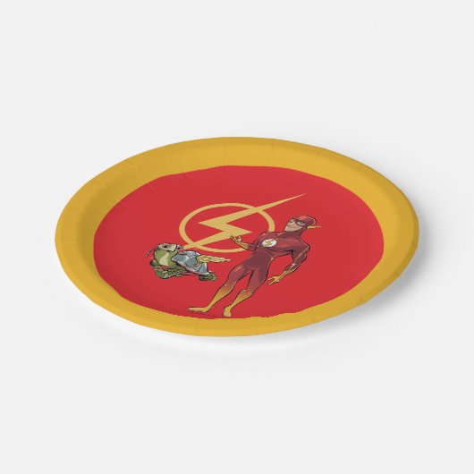 Merton & The Flash Papieren Bordje (Gekanteld)