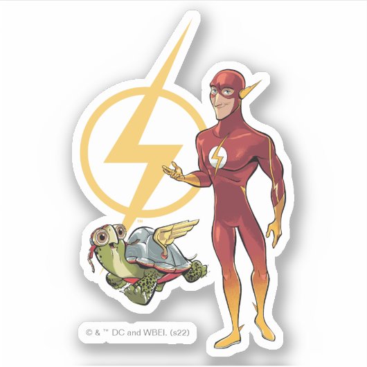 Merton & The Flash Sticker (Voorkant)
