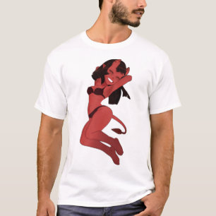 Meru The Succubus Cute Trendy Stiker-Bad Girl T-shirt