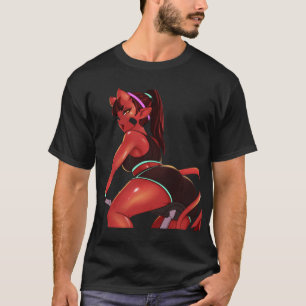 Meru the Succubus Meru the Demon Girl Black Borde T-shirt