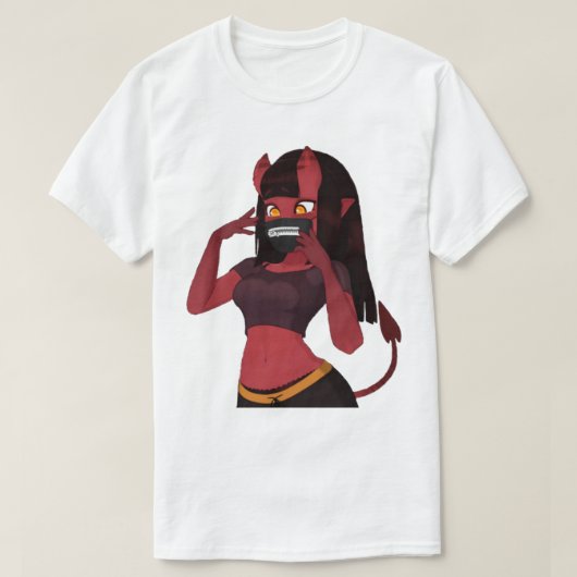 Meru The Succubus trendy girl T-shirt (Design voorkant)