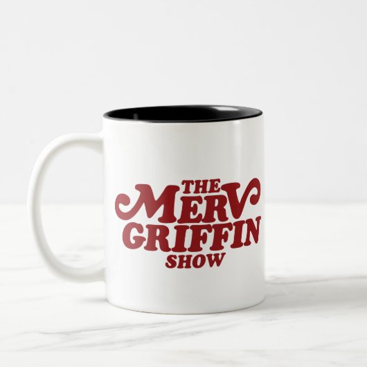 Merv Griffin Show Merchandise Tweekleurige Koffiemok (Links)