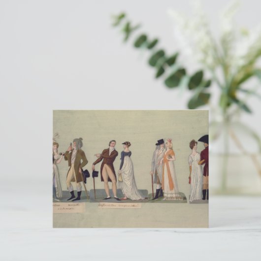 Merveilleuse... onkroesbaar, promenading briefkaart (Staand voorkant)