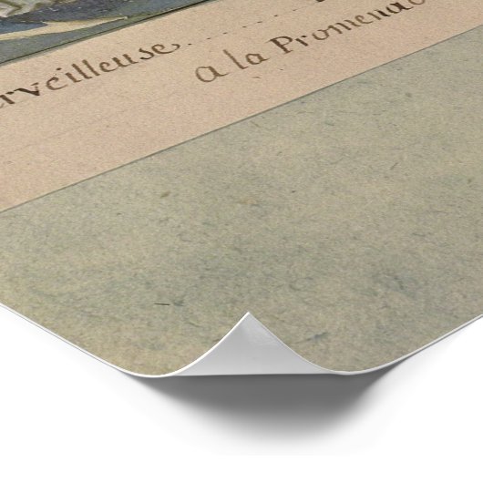 Merveilleuse... onkroesbaar, promenading poster (Hoek)