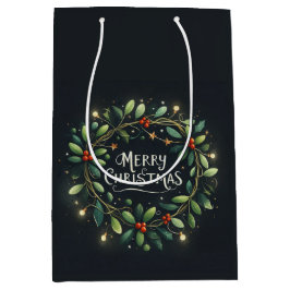 Mery Christmas Mistletoe Krans Medium Cadeauzakje