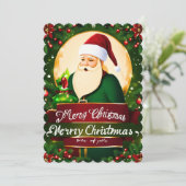 Mery Christmas-Wenskaart Feestdagenkaart (Staand voorkant)