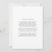 Meryl Elegant Modern Wedding Save The Date (Achterkant)