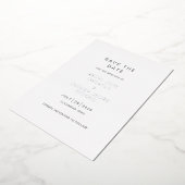 Meryl Elegant Modern Wedding Save the Date Folie Uitnodiging (Gedraaid)