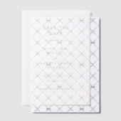 Meryl Elegant Modern Wedding Save the Date Vellum Uitnodigingen (Offset (Uitnodiging))