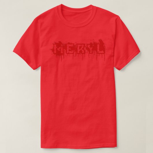 Meryl First Name Halloween Costume Personalized T-shirt (Design voorkant)