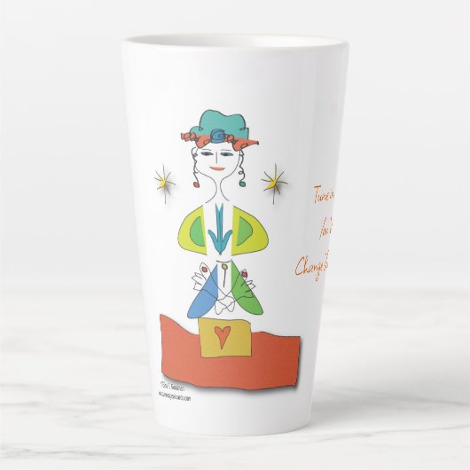 'Meryl' - Tune in Yoga Latte Mok (Voorkant)