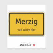Merzig Aufkleber Sticker Autoaufkleber (Vel)