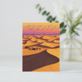Merzouga Marokko Desert Travel Briefkaart (Staand voorkant)