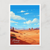 Merzouga Marokko Reizen  Illustratie Briefkaart (Voorkant)