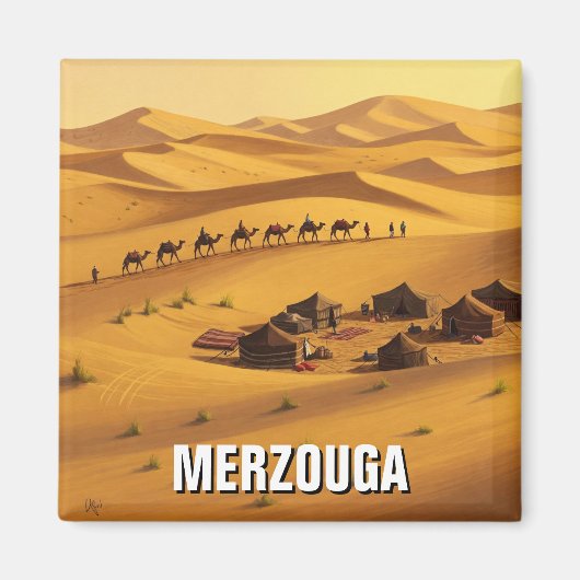 Merzouga Marokko Reizen Magneet (Voorkant)