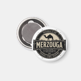 Merzouga Sahara Kameelrit Vintage Badge | Retro M Magneet