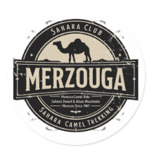 Merzouga Sahara Kameelrit Vintage Badge | Retro M